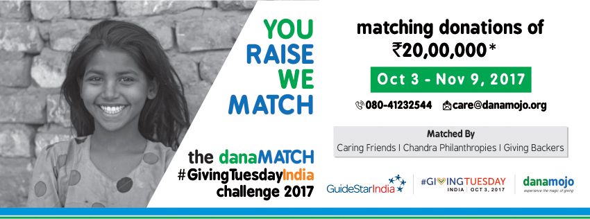 The danaMATCH #GivingTuesdayIndia Challenge 2017
